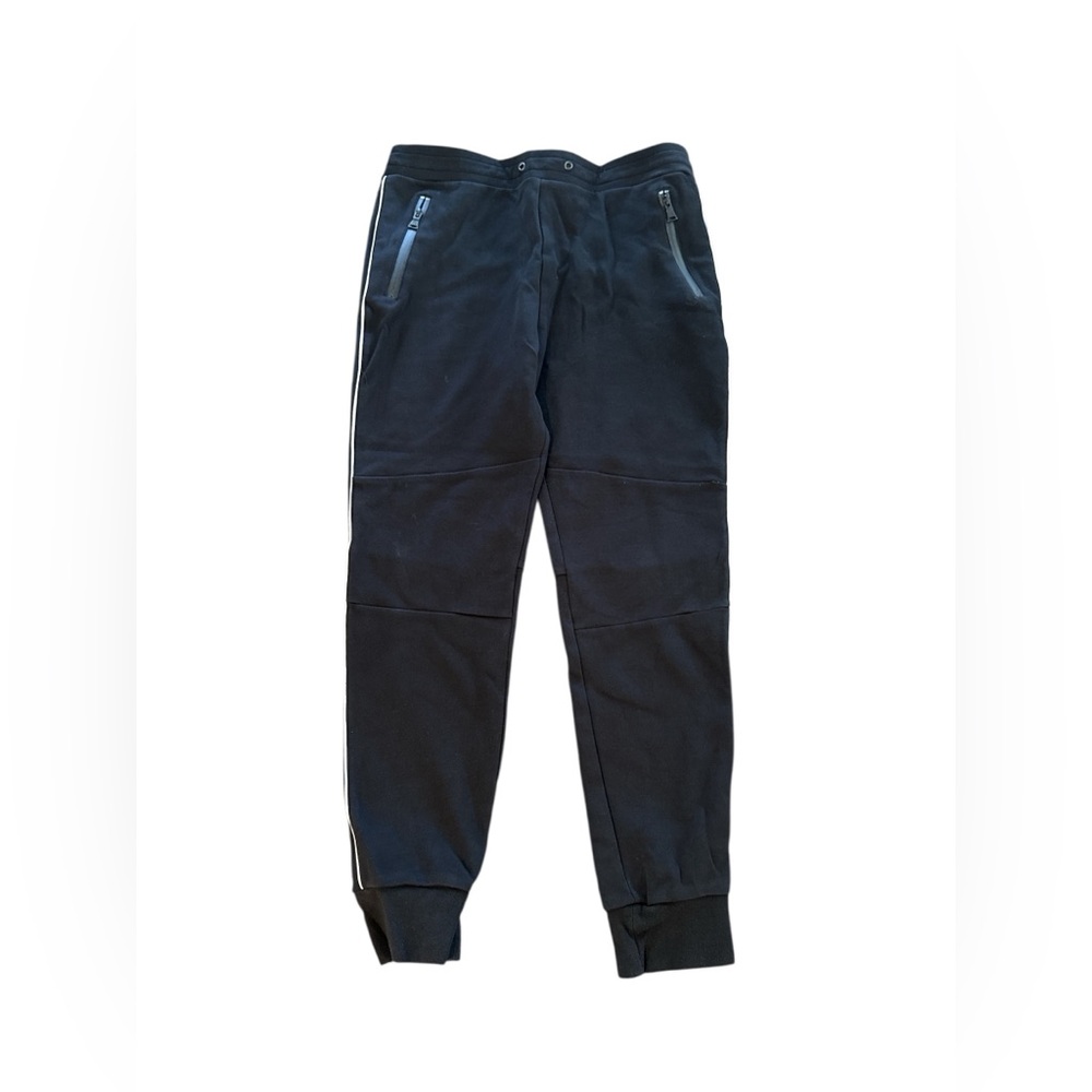 EXPRESS Men’s Black Jogger Pants Size L Zip Pockets Athletic Lounge